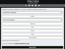 Tablet Screenshot of debloquertelephone.com